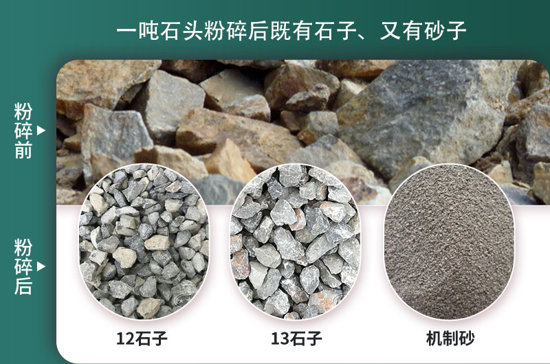 一噸石頭能出多少噸石子，石子破碎設(shè)備有哪些